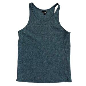 Allbirds The Ribbed Tank Blue L Minimalist Capsule Breathable Tencel Wool Hemp